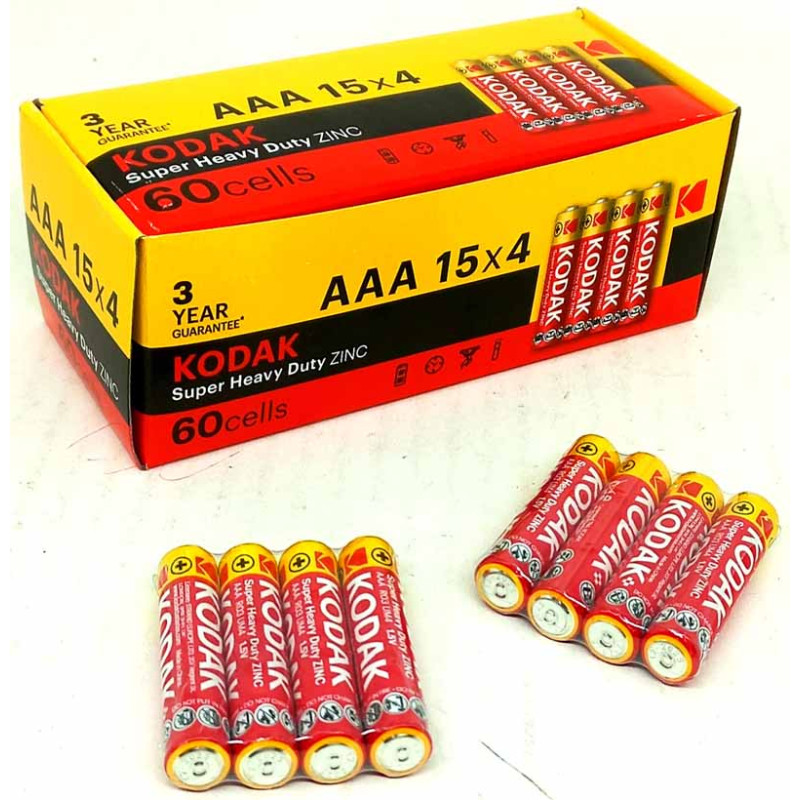 Батарейка KODAK AAA R03 (мізинчикові) 4 шт/уп