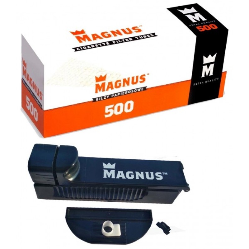 Набір для набивання сигарет Magnus (гільзи 500 шт, машинка для гільз )