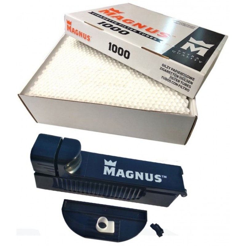 Набір для набивання сигарет Magnus (гільзи 1000 шт, машинка для гільз )